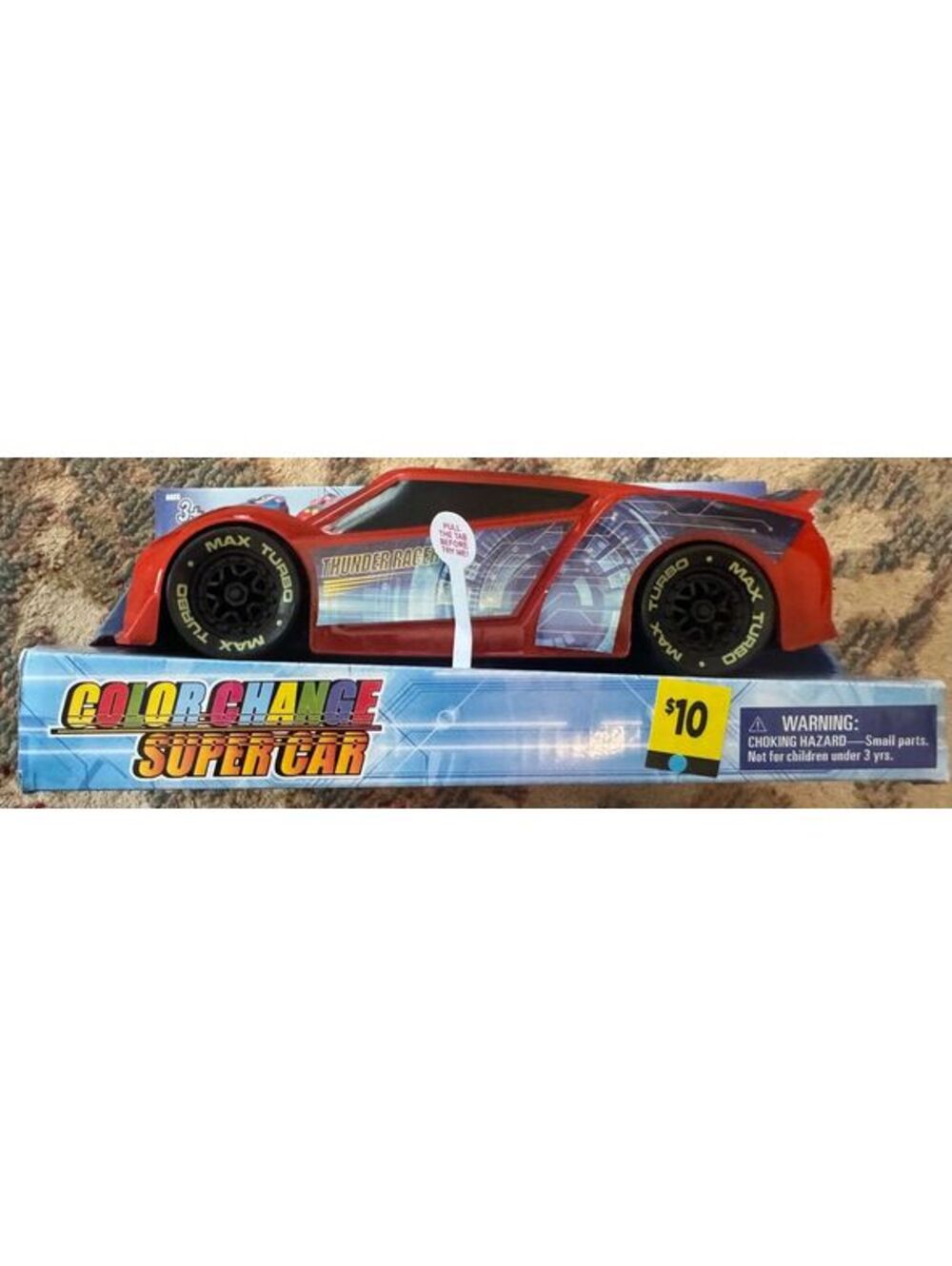 Color Change Supercar Toy with Light and Sound Features - Battery Operated